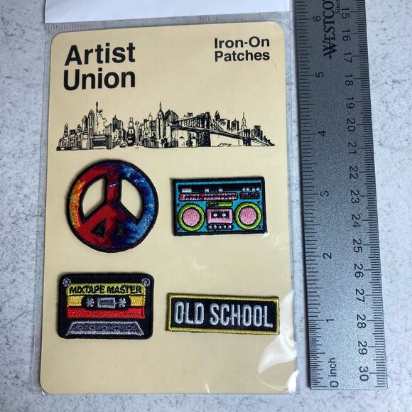 VTG 70’s Retro Hippie Iron On Patches NEW Fall Fashion Style 90’s 80’s Sewing - Picture 3 of 5